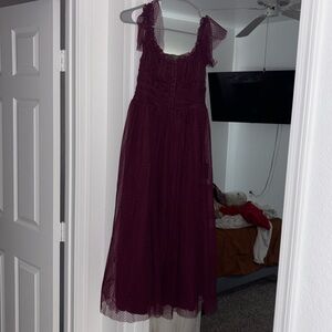 Lulus dress! Burgundy color, never worn